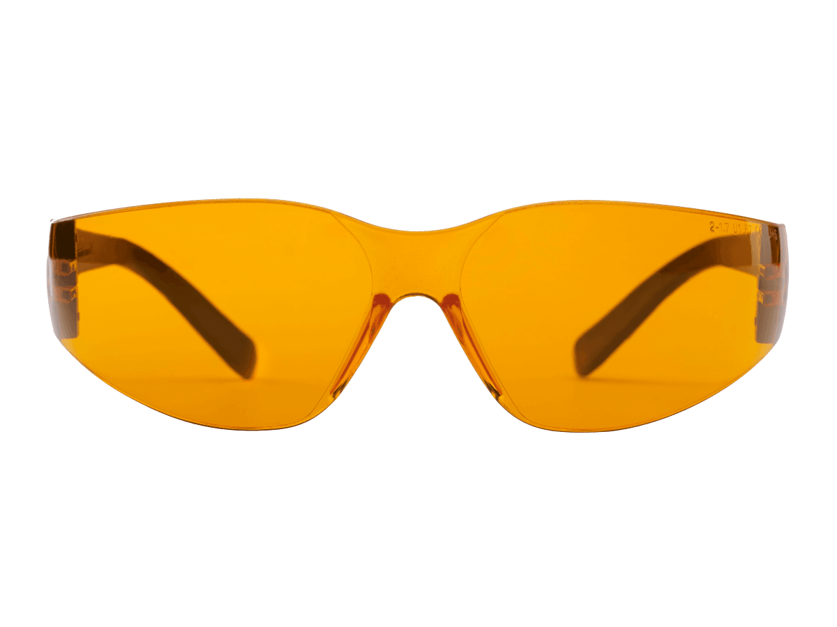 Euronda Monoart Schutzbrille für Kinder - mit Lichtschutzfilter orange